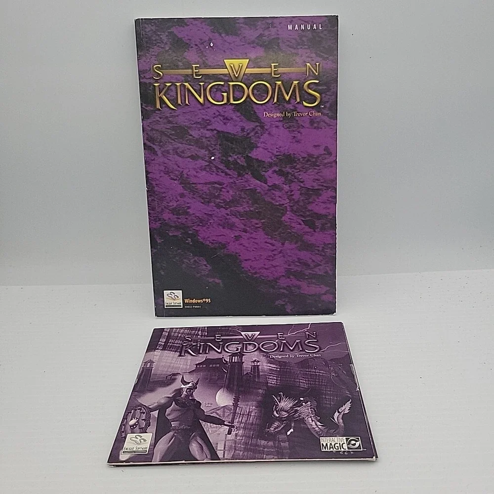 Seven Kingdoms (PC, 1997) Game CD Interactive W/ Manual‎